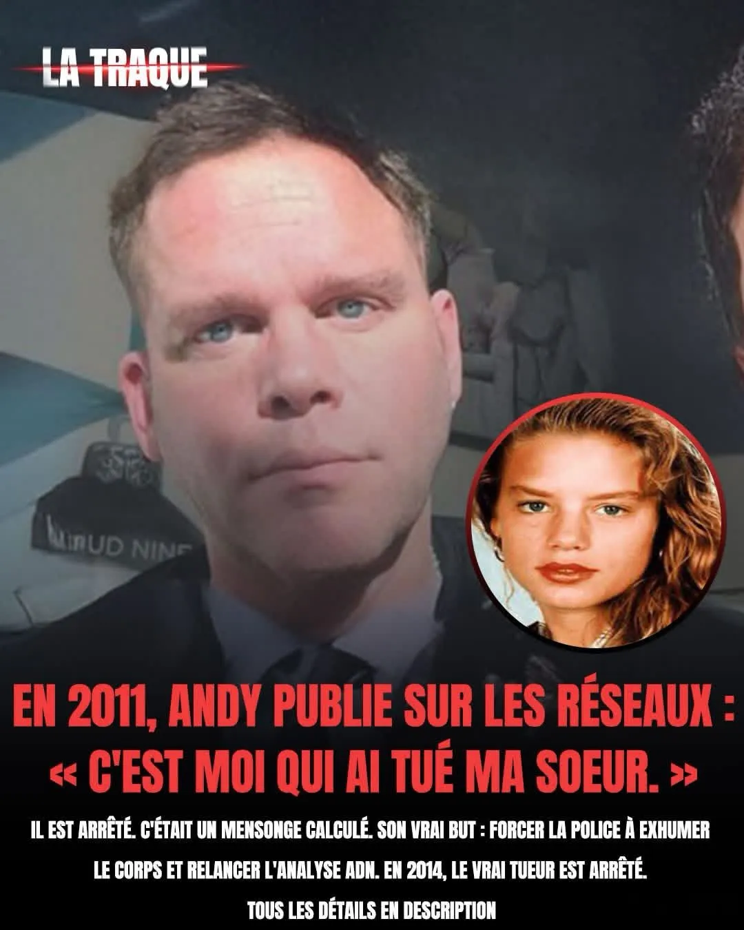Illustration du post LinkedIn : ⚠ Histoire inspirante d'un frère qui se sacrifie pour retrouver le meurtrier de sa soeur