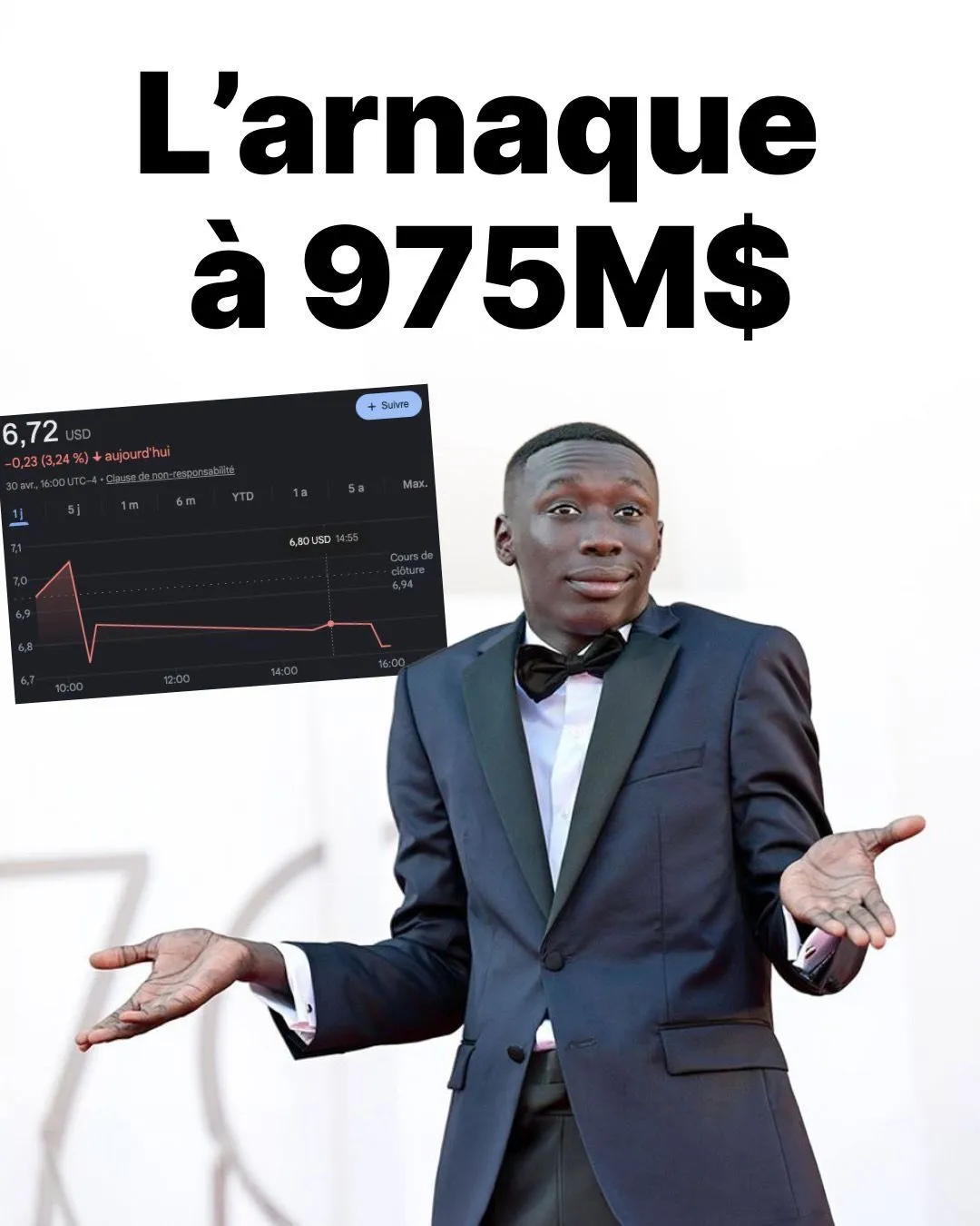 Illustration du post LinkedIn : 🤔 Khaby Lame n’a pas touché d’argent mais des actions pour son image