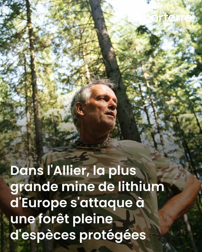 Illustration du post LinkedIn : La plus grande mine de lithium d’Europe se situe dans l'Allier