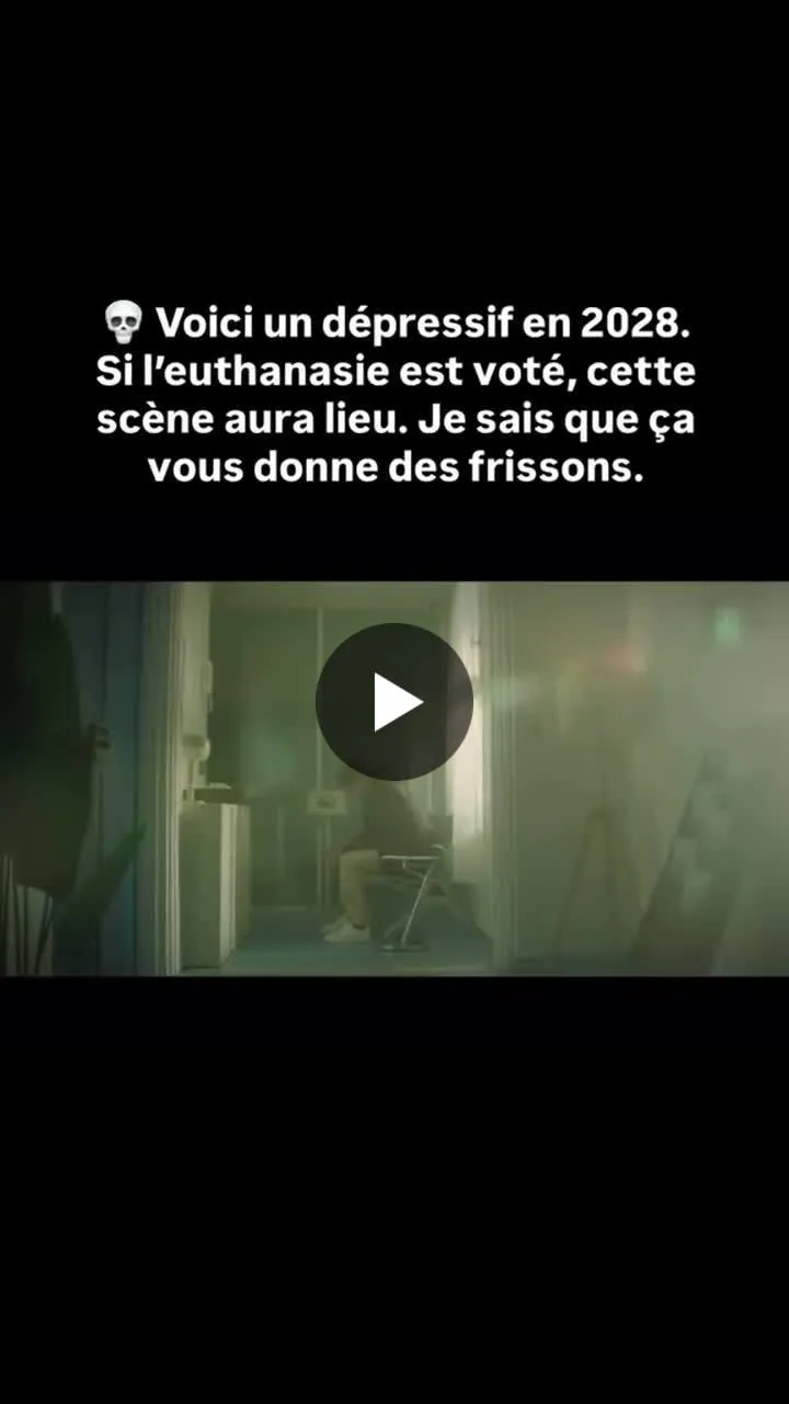 Illustration du post LinkedIn : Si la loi sur l'euthanasie est votée, un dépressif pourra demander l'aide à mourir