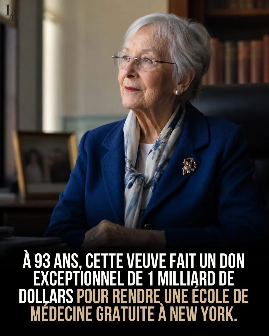 Illustration du post LinkedIn : ✅ Ruth Gottesman, 93 ans, fait un don de 1 milliard de dollars pour rendre une école de médecine gratuite à New York