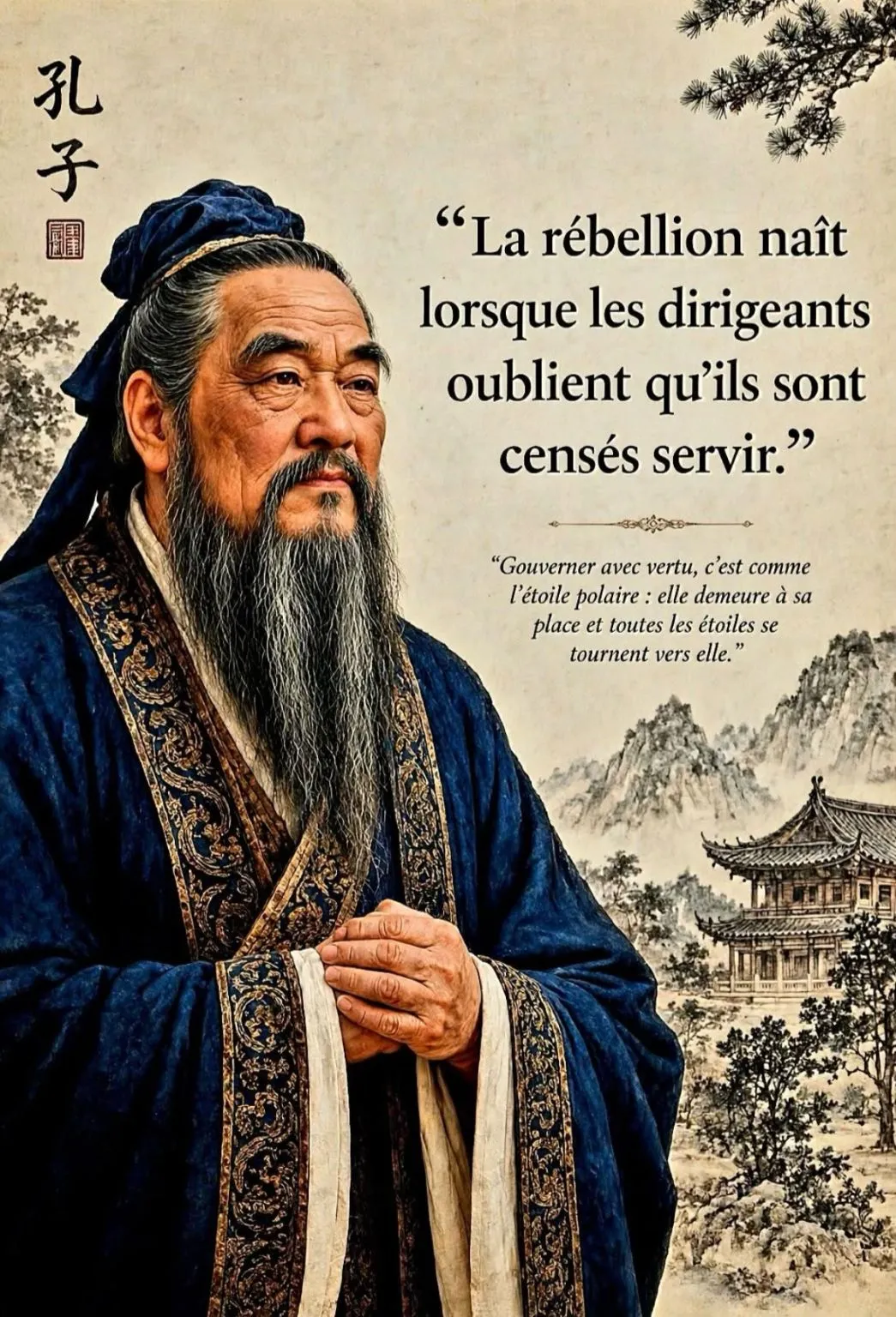 Illustration du post LinkedIn : Confucius a dit qu'il faut se rebeller