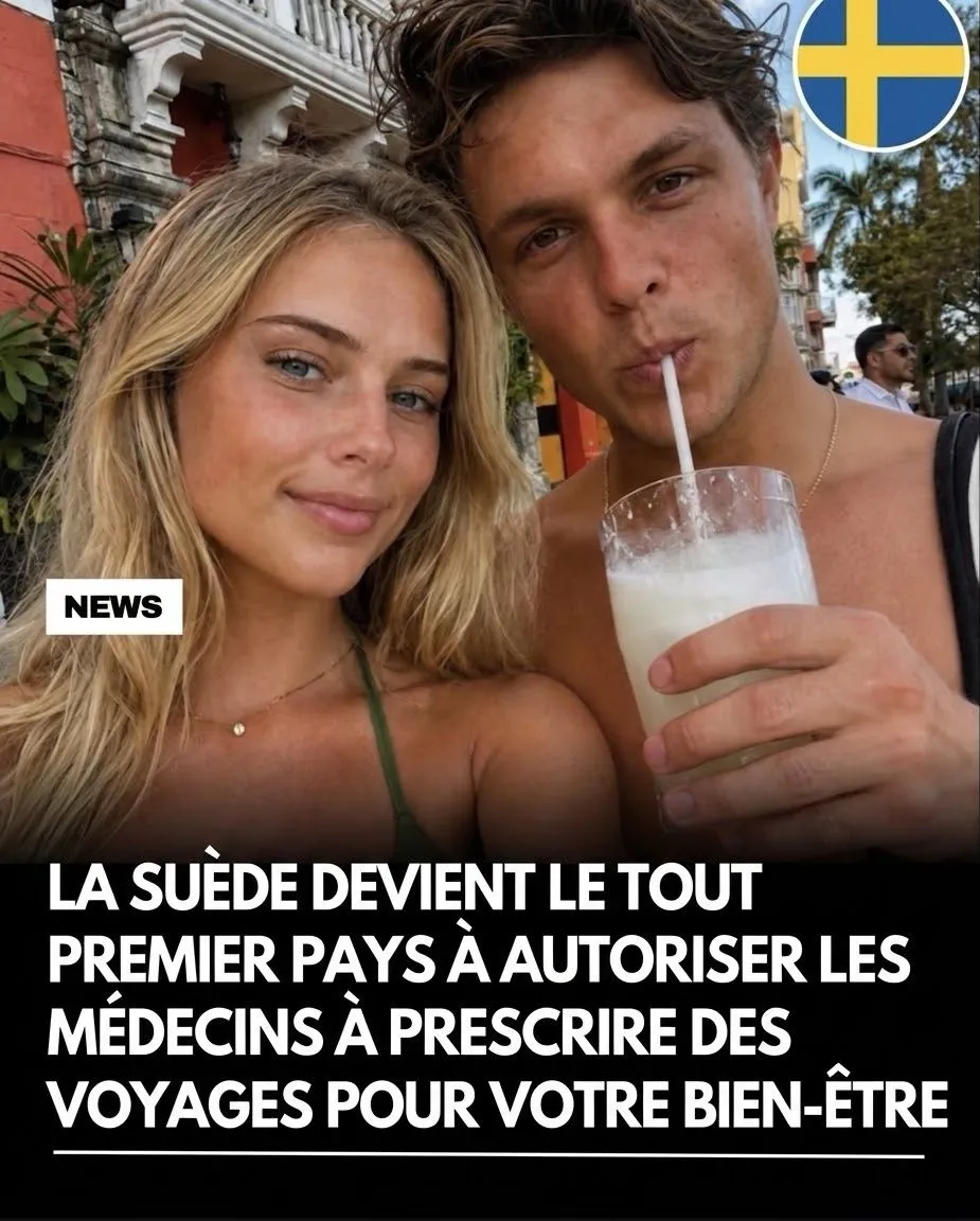 Illustration du post LinkedIn : En Suède tu peux te faire préscrire des voyages pour ta santé