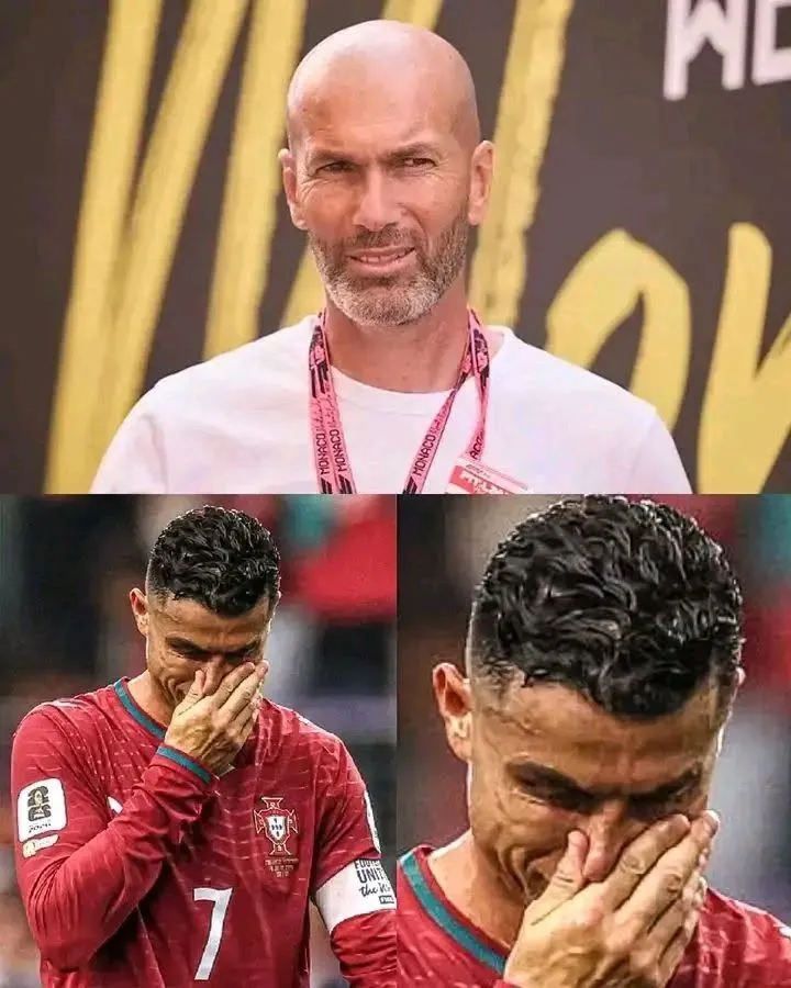 Illustration du post LinkedIn : ❗ Citation de Zinédine Zidane à propos de Cristiano Ronaldo