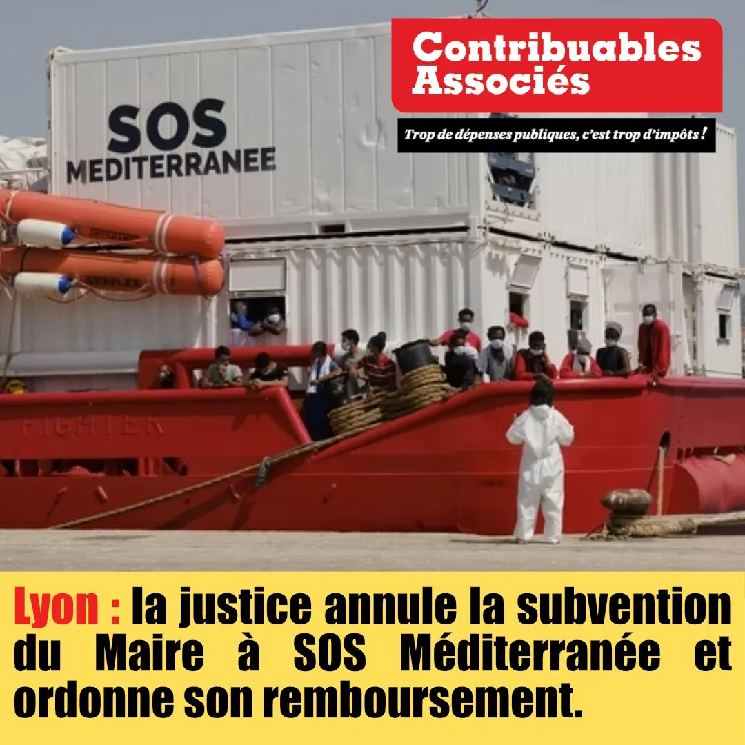 Illustration du post LinkedIn : ✅ Annulation de la subvention à SOS Méditerranée