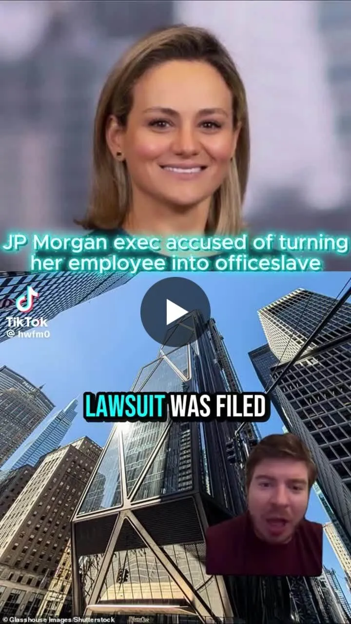 Illustration du post LinkedIn : 🤔 Une cadre de JP Morgan a harcelé sexuellement un de ses employés