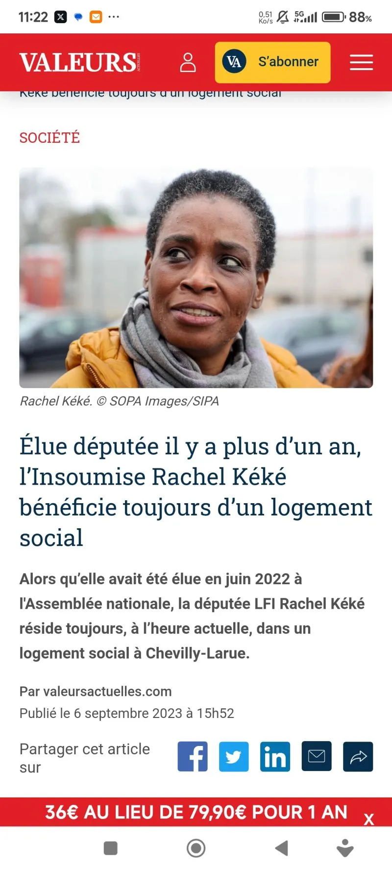 Image: Une député LFI en logement social