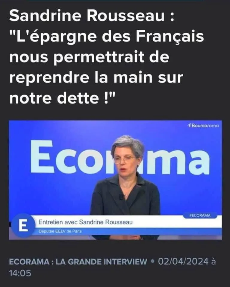 Image: L'épargne des français pour reprendre la main sur la dette