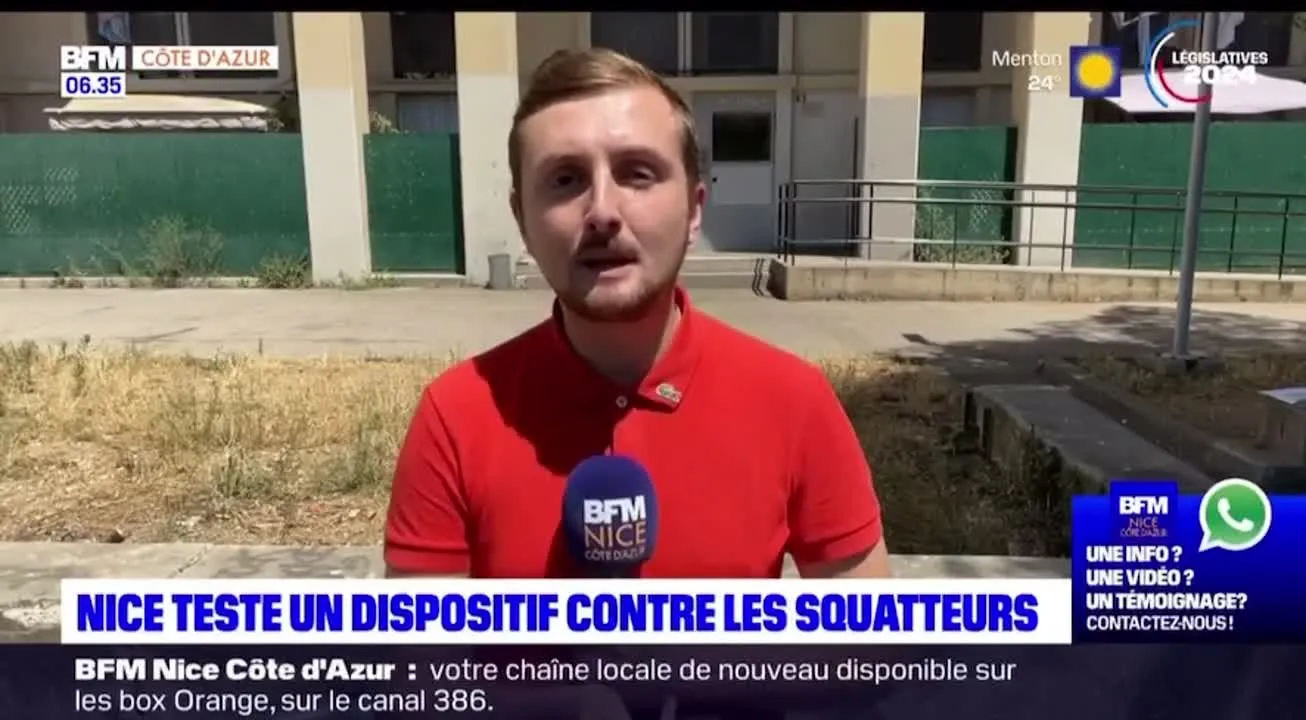 Image: Dispositif contre les squatteurs à Nice