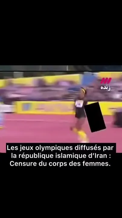 Image: Censure des corps de femmes aux JO à la TV en Iran (bis repetita)