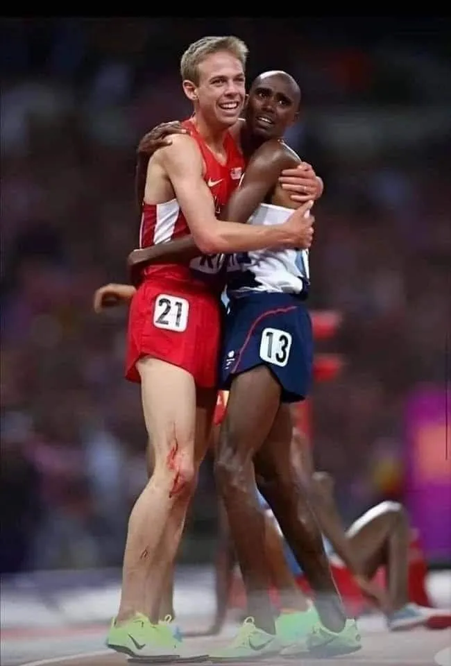 Image: Le coureur Kenyan et de trois