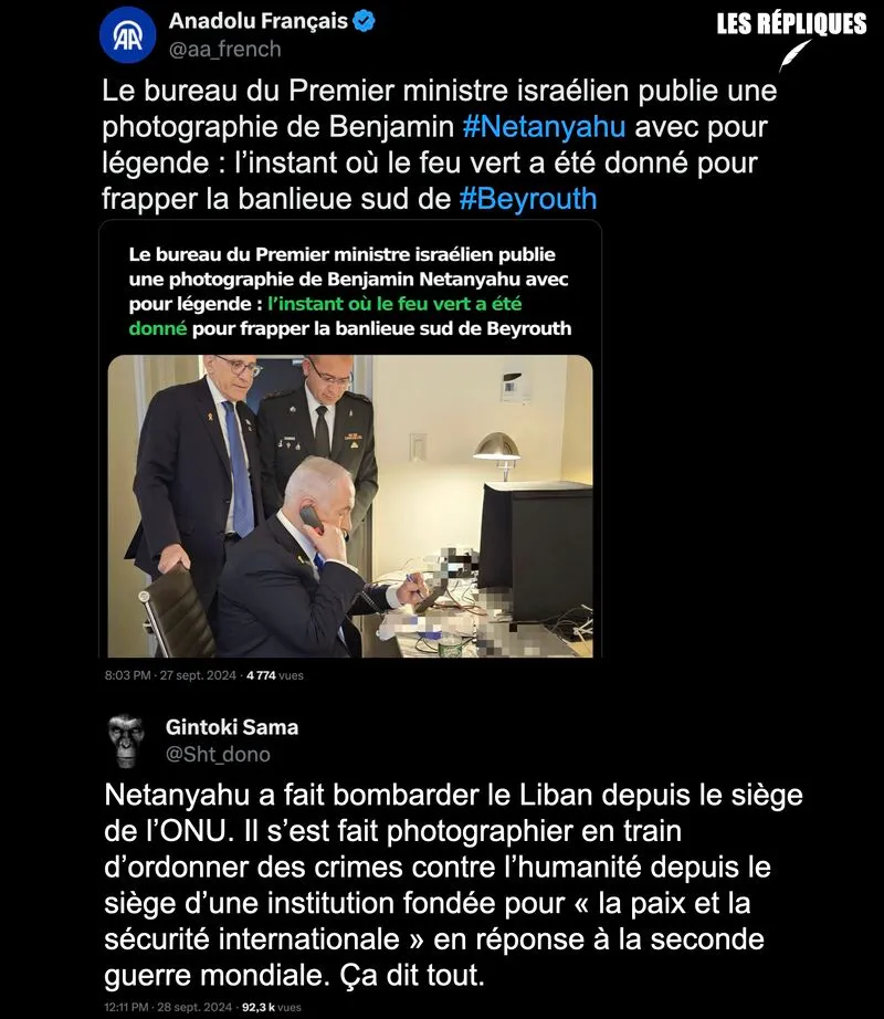 Image: Netanyahu tire depuis l'ONU