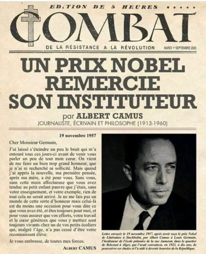 Image: Article d'Albert Camus
