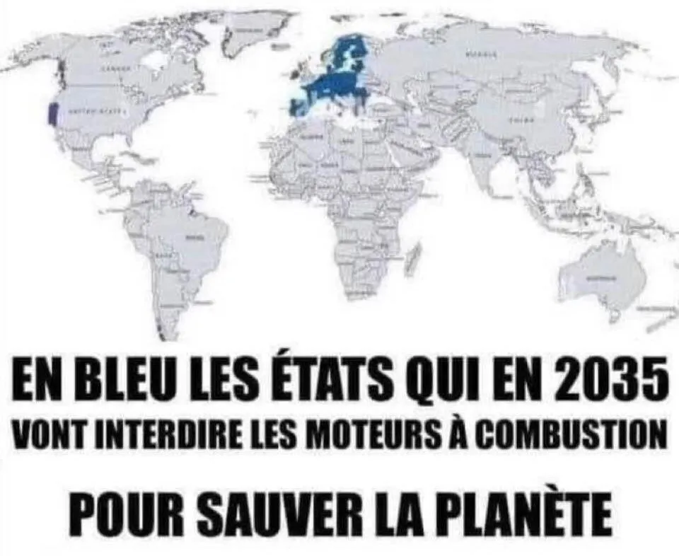 Image: Les pays qui comptent interdire le moteurs à combustion se comptent sur les doigts de la main