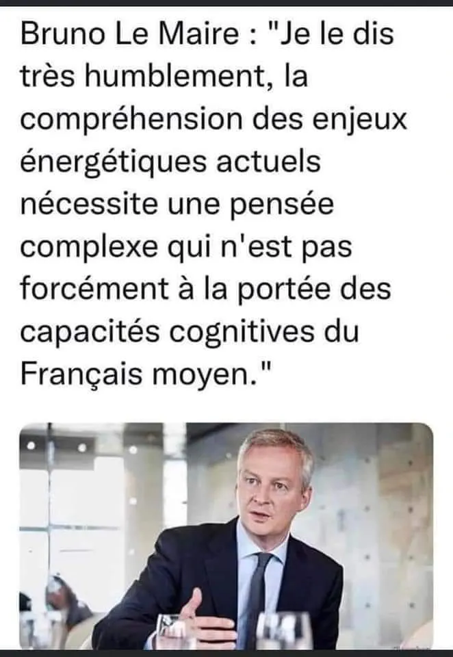 Image: On est trop débile pour comprendre les enjeux énergétiques