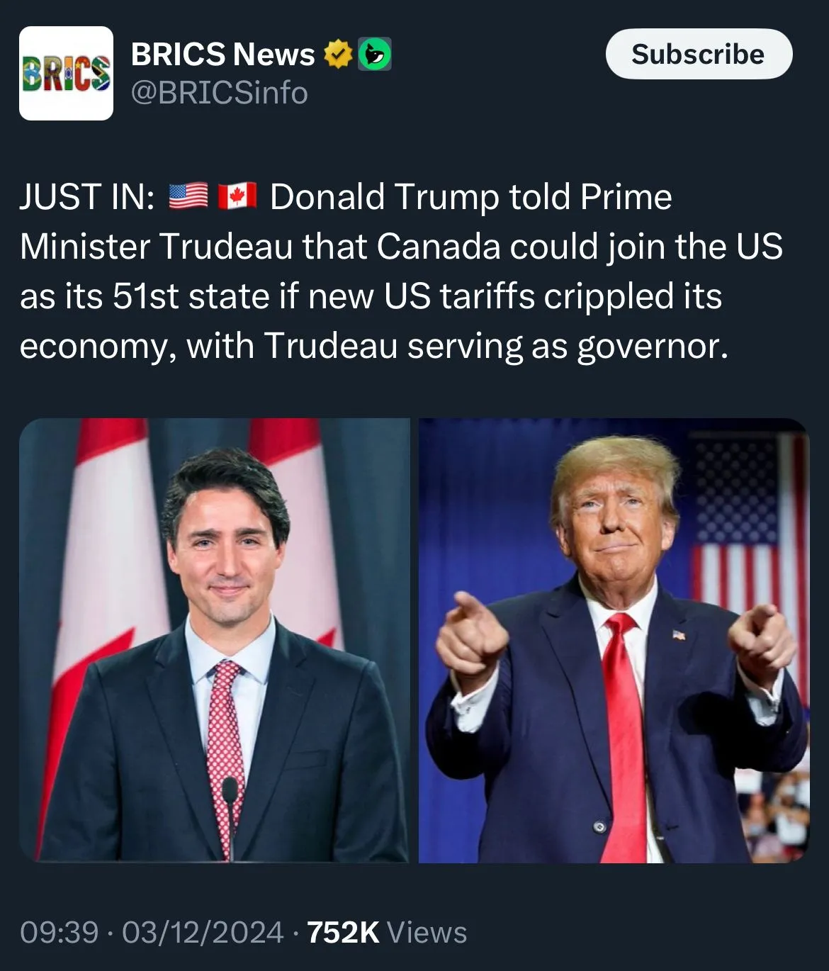 Image: Le Canada, 51ème état des USA ?