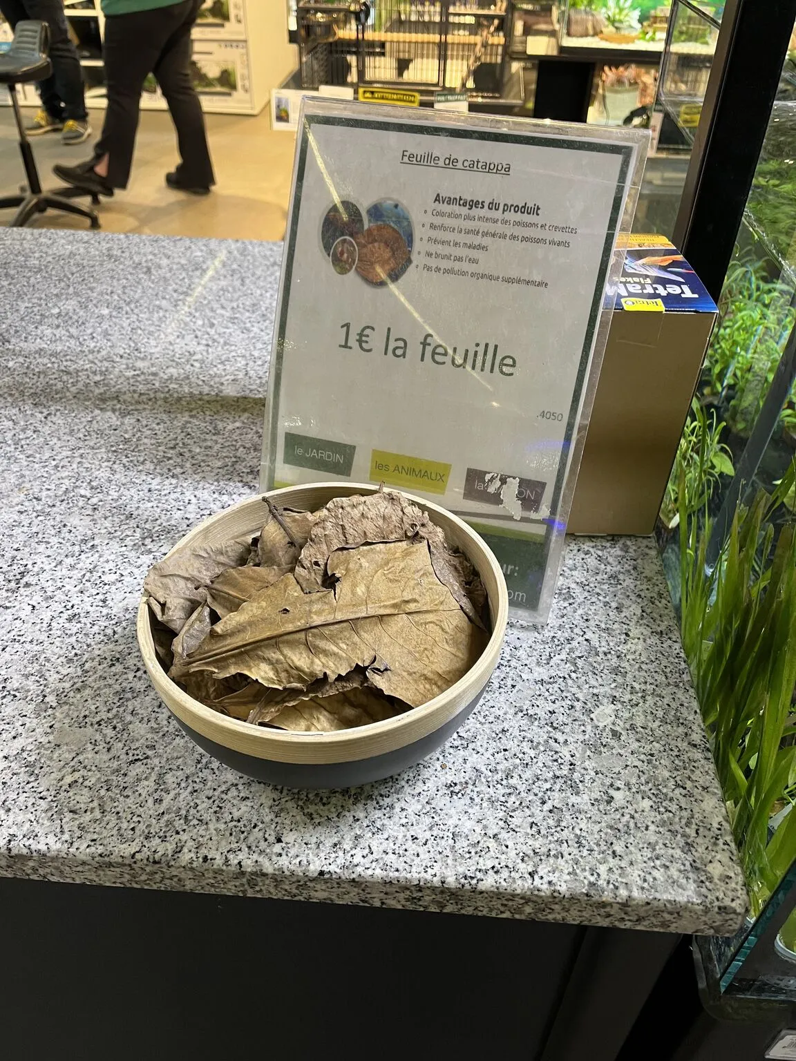 Image: Des feuilles séchées à 1€/pièce
