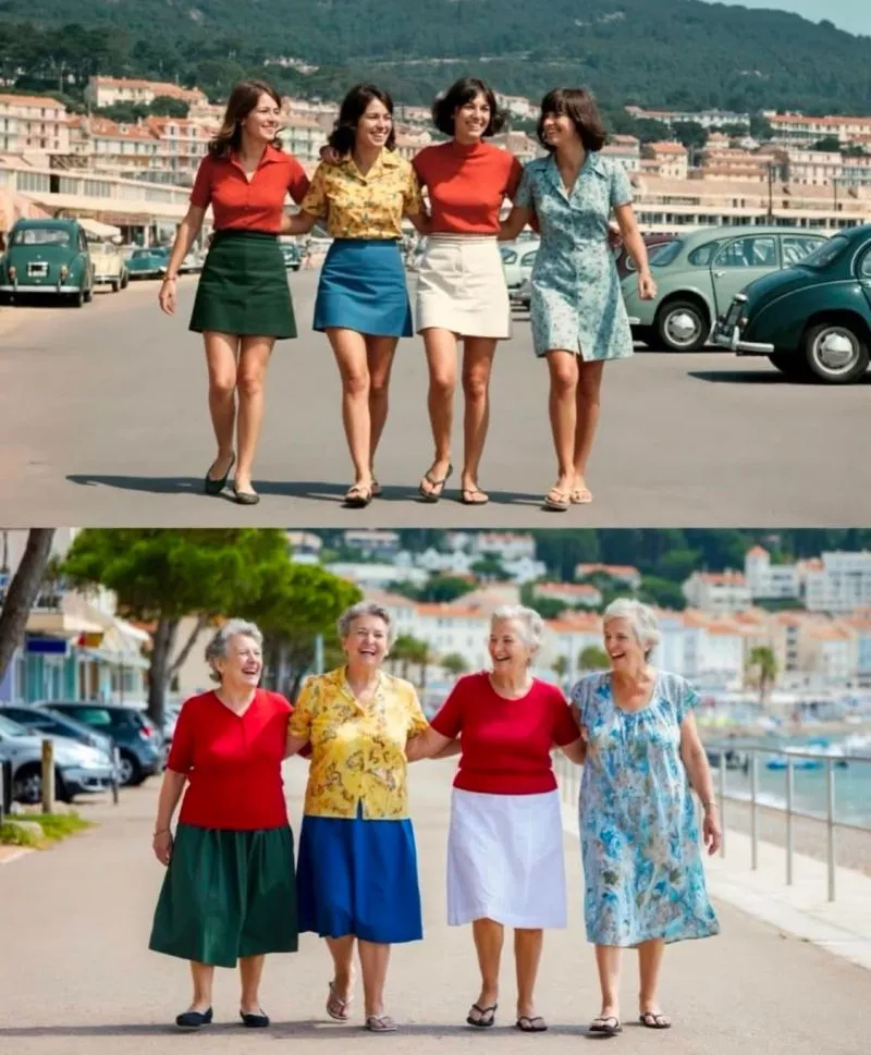Image: Photo de 4 femmes 50 ans plus tard