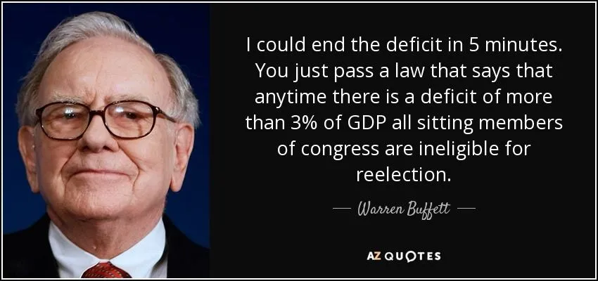 Image: La solution de Warren Buffet pour lutter contre le déficit