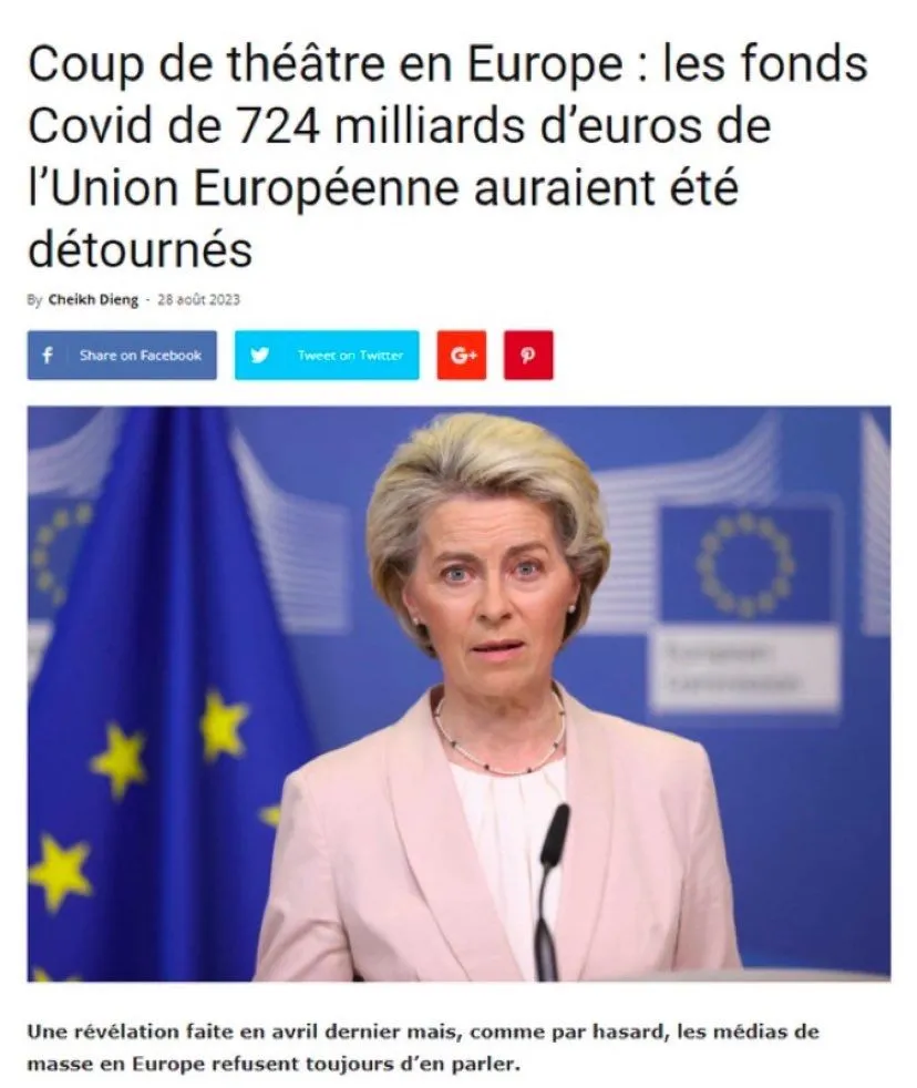 Image: 724 milliards de fonds Covid détournés