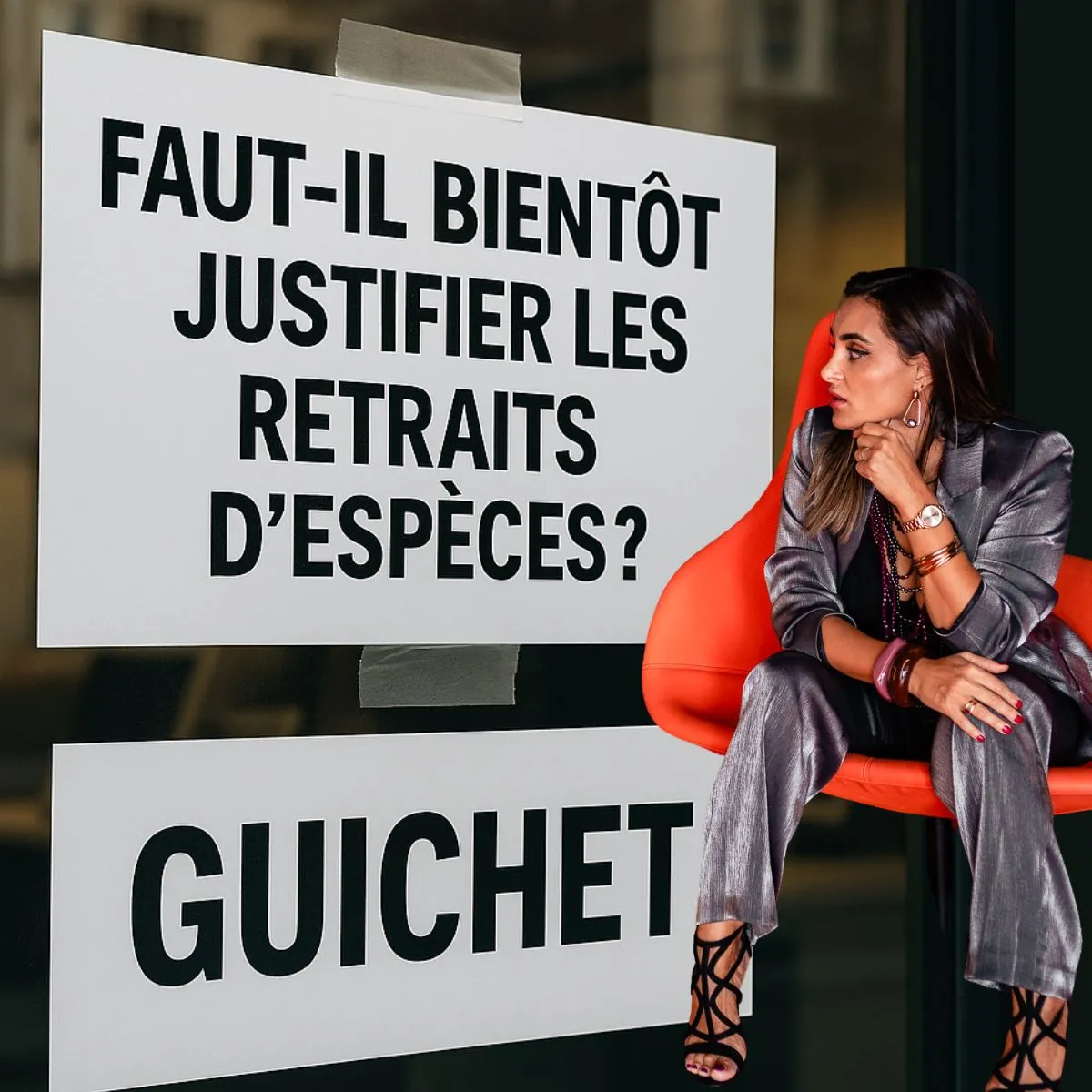 Image: Une justification exigée pour tout retrait d'argent au guichet d'une banque