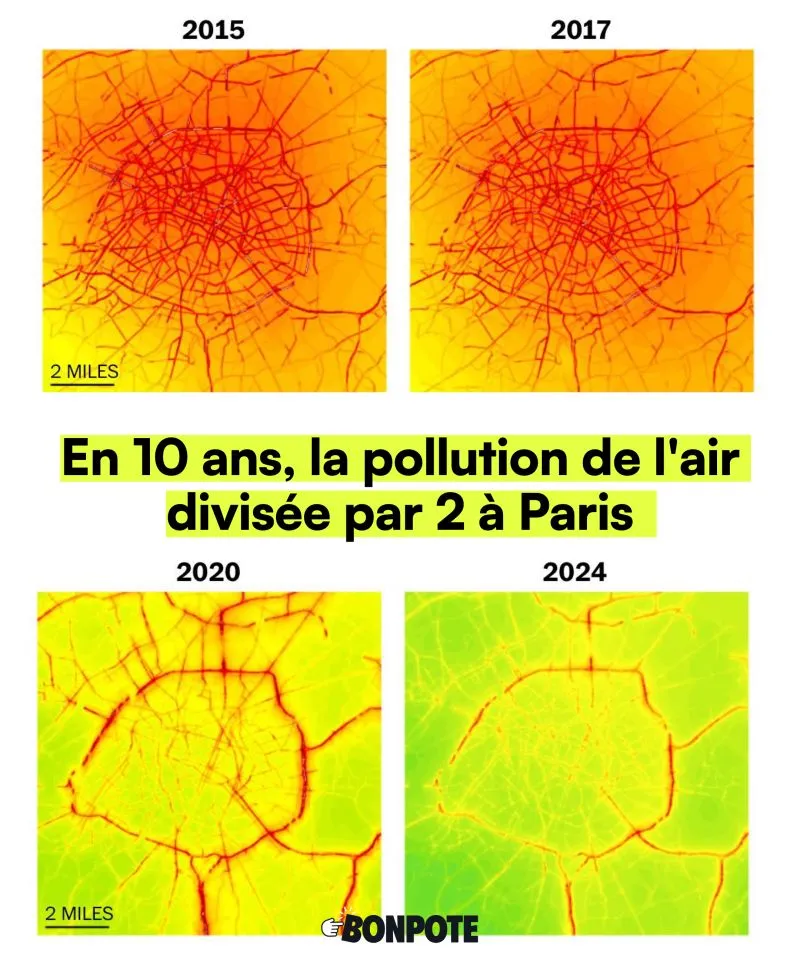 Image: La pollution de l'air divisée par 2 à Paris