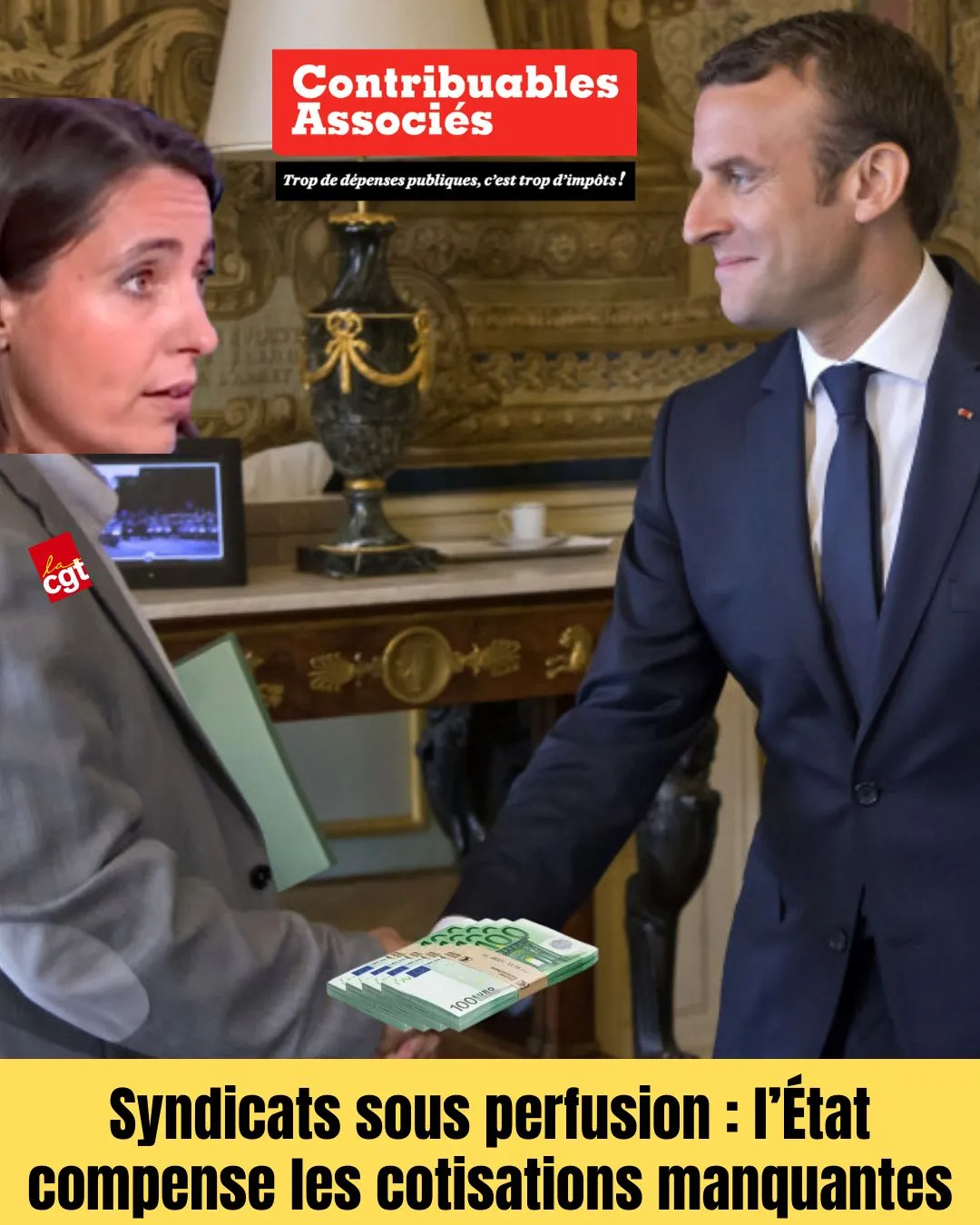 Image: L'Etat compense les syndicats