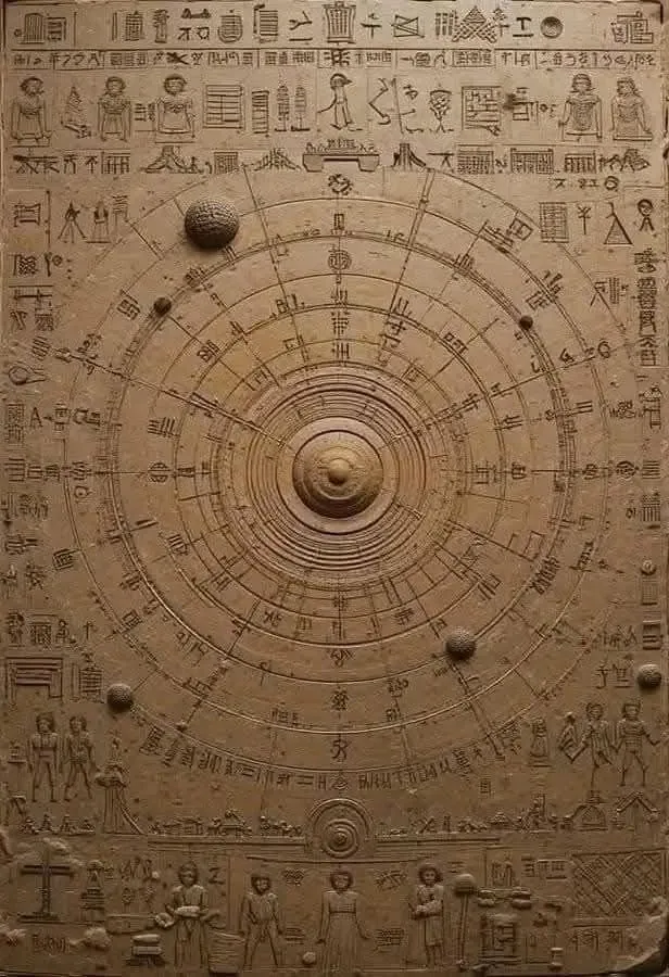 Image: La carte du système solaire sumérien