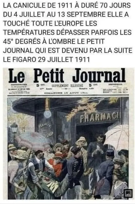 Image: Canicule à Paris en 1911, 45°C