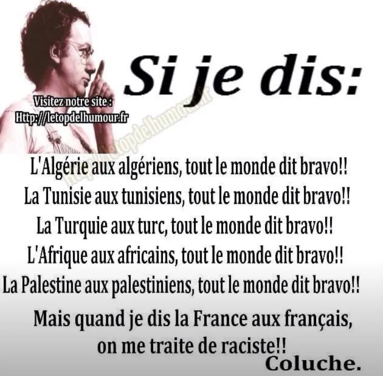 Image: Coluche et le racisme