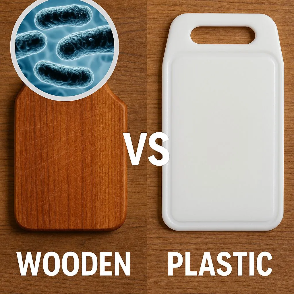 Image: Les planches en bois sont plus hygiéniques que celles en plastique