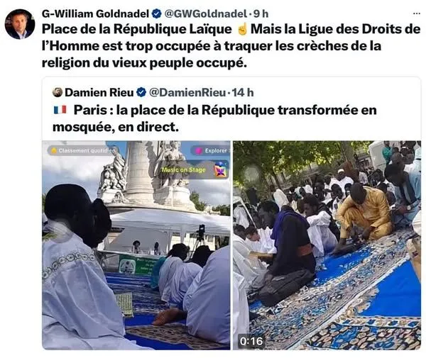 Image: Invasion islamiste sur la place de la République