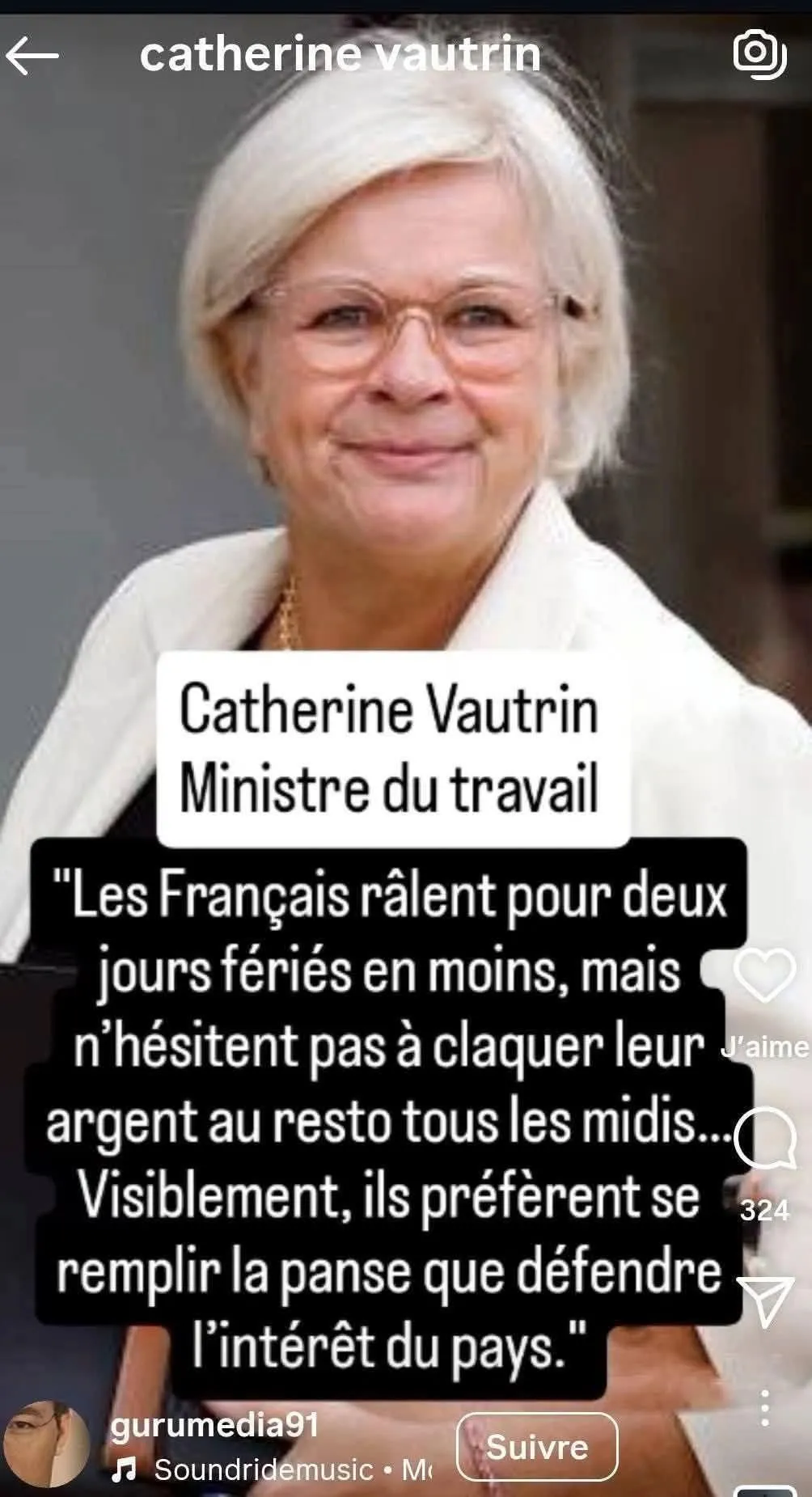 Image: Citation de Catherine Vautin, Ministre du travail