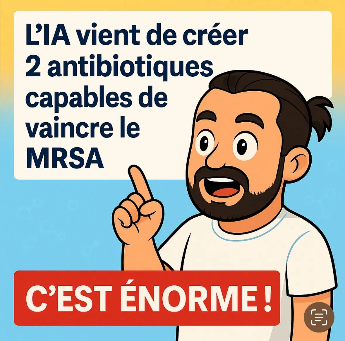 Image: 2 antibiotiques révolutionnaires créés par IA pour combattre le MRSA