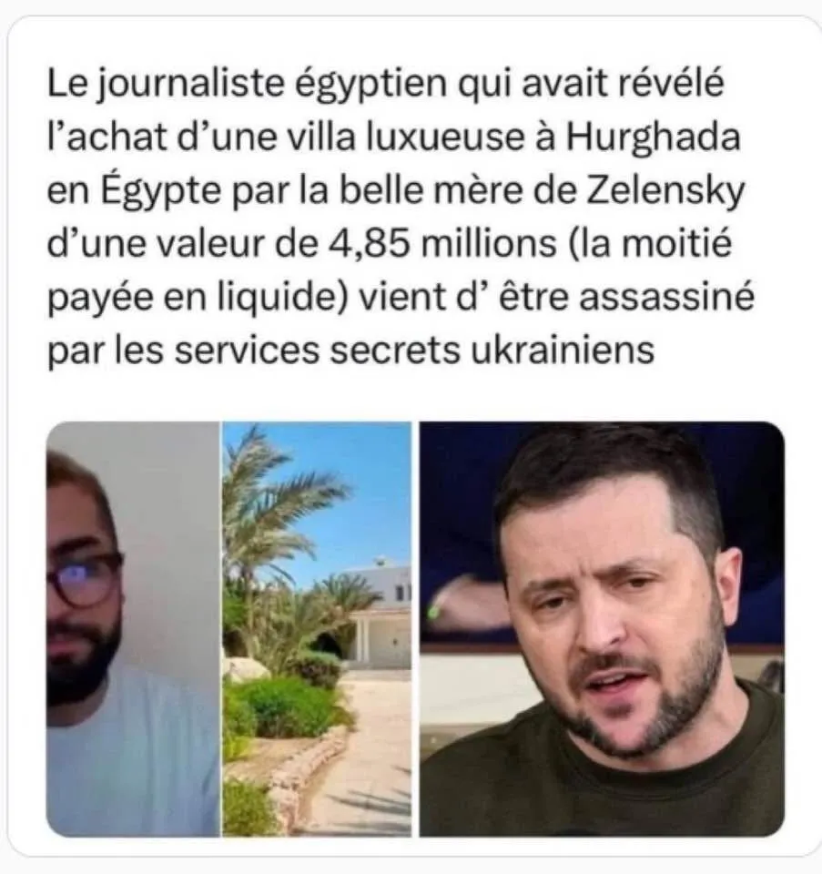 Image: Zelensky a assassiné un journaliste qui avait sorti un dossier sur lui