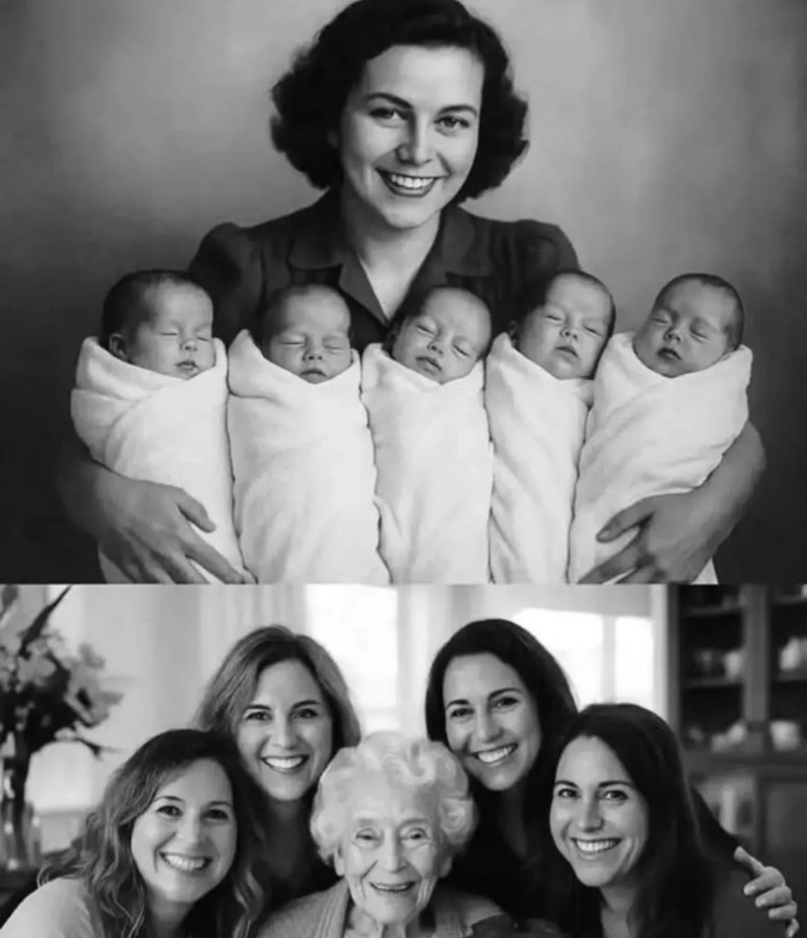 Image: Une maman et ses 5 bébés