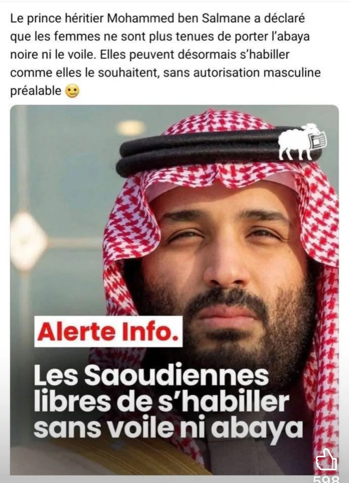 Image: Les Saoudiennes ne sont plus obligées d’être voilées !
