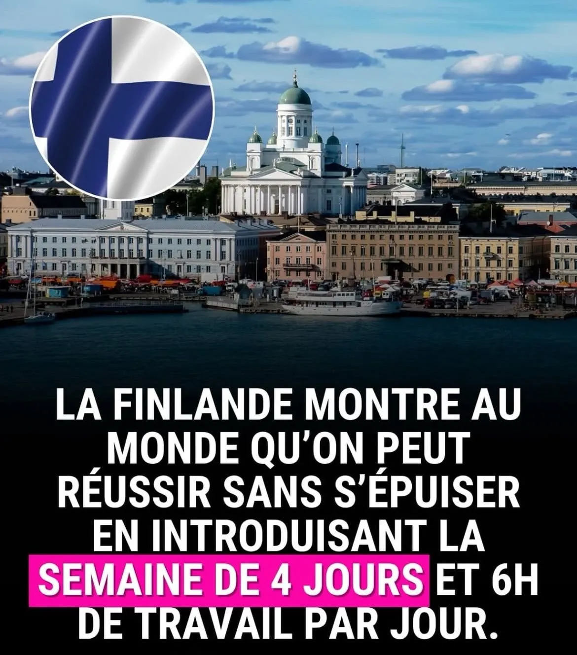 Image: En Finlande, on ne travaille que 6h par jour et 4j sur 7