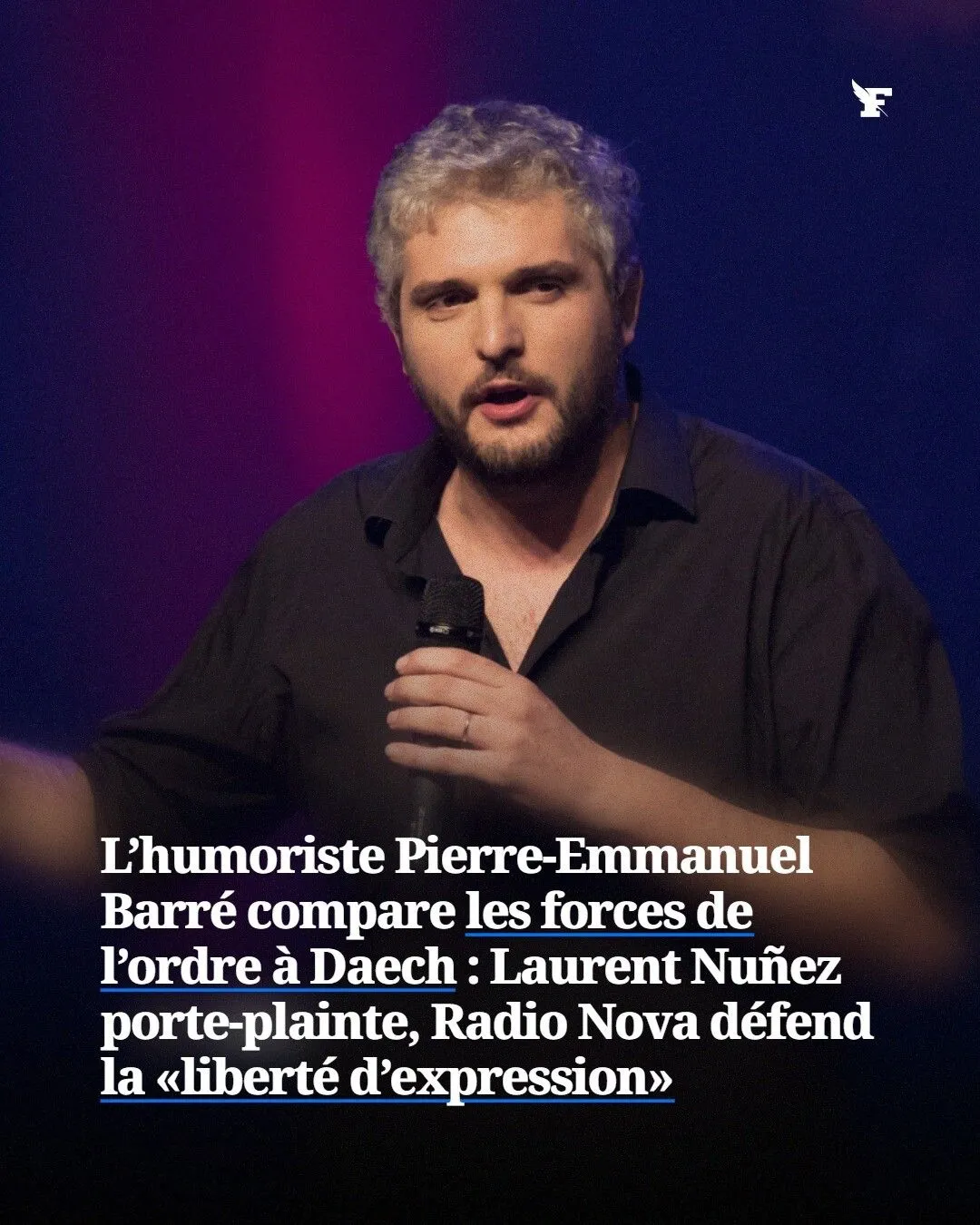 Image: Pierre-Emmanuel Barré attaqué par Laurent Nuñez