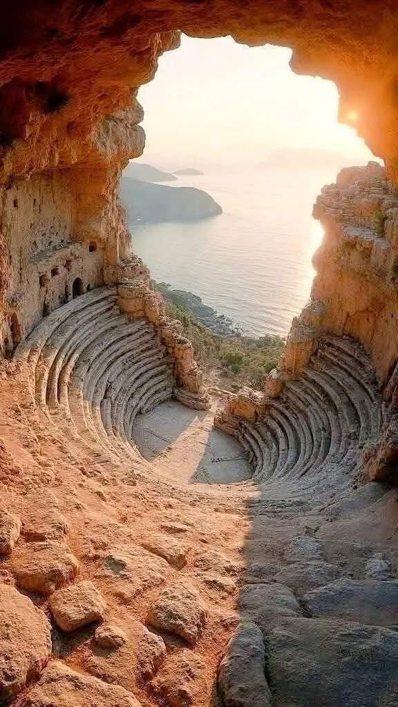 Image: L'ancien théâtre grec de Samos, ça ressemble à ça