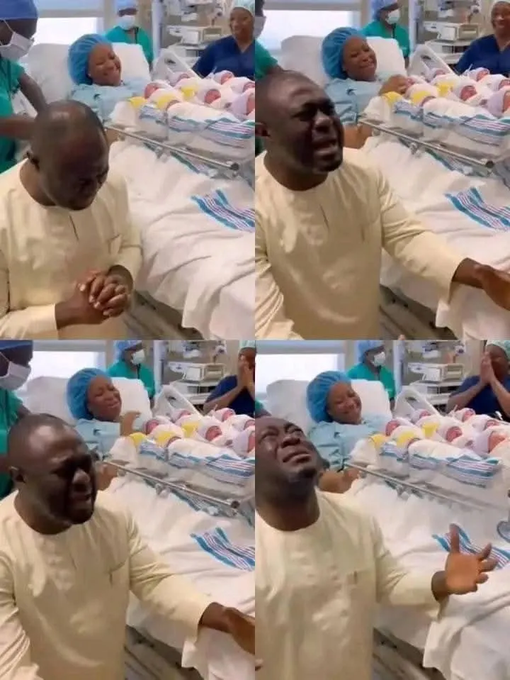 Image: Dieu l’a aidé à avoir 7 enfants en une seule fois !