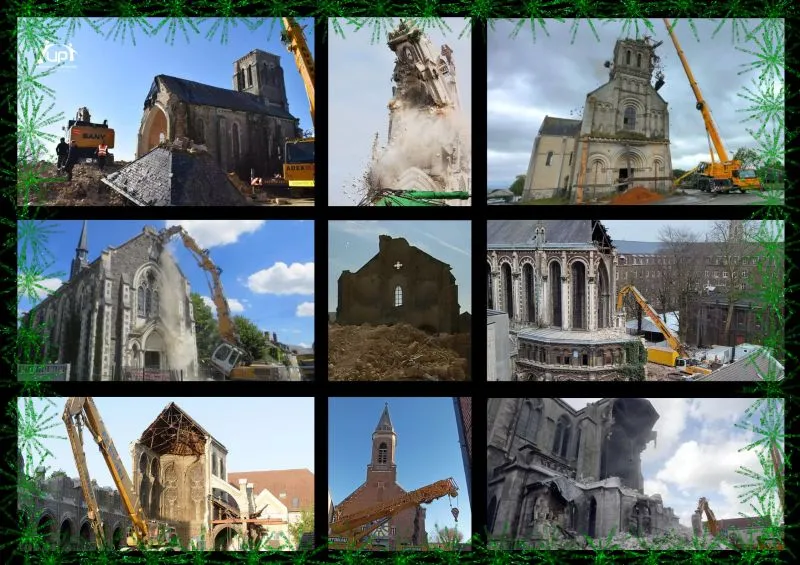 Image: Calendrier de l'avent de bâtiments religieux laissés à l'abandon en France