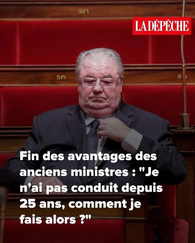 Image: Un ancien ministre râle parce qu’il perd un avantage : son chauffeur