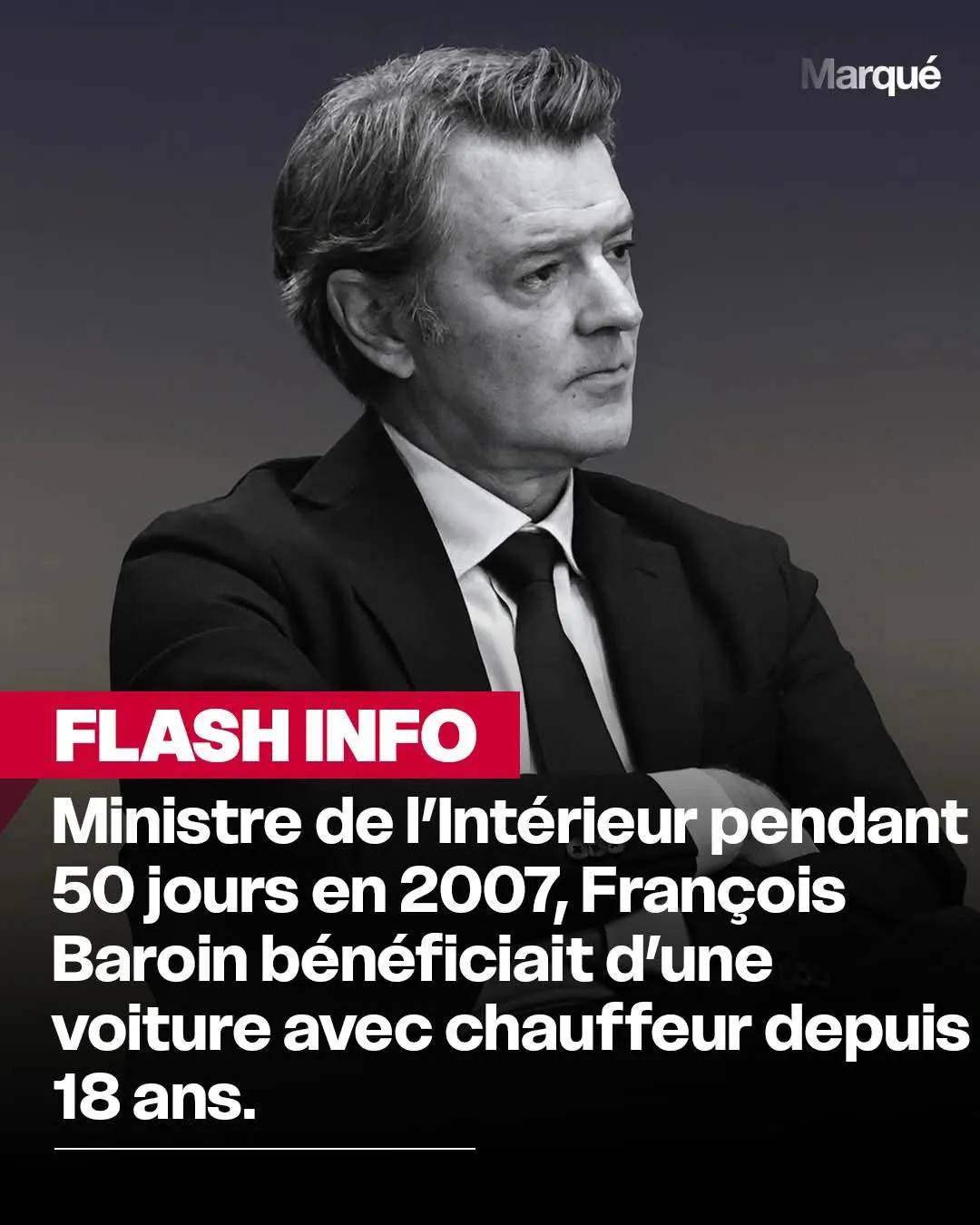 Image: F. Baroin a bénéficié pendant 18 ans d'une voiture avec chauffeur