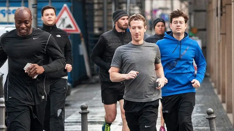 Image: Les gardes du corps de Zuckerberg