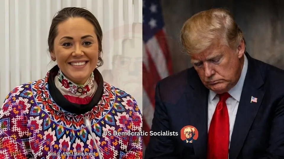 Image: Réponse de Marinussen, élue du Groenland, à Trump