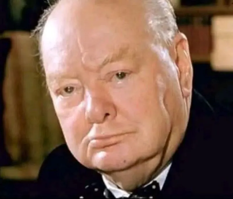 Image: Churchill est dans un taxi