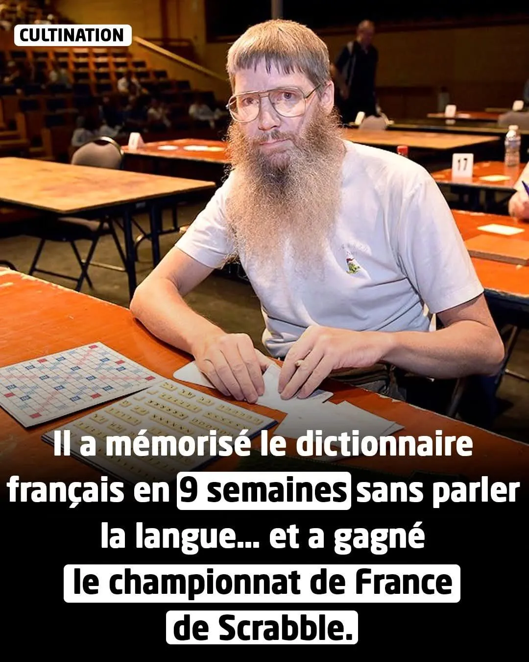 Image: Il a gagné au scrabble sans parler français