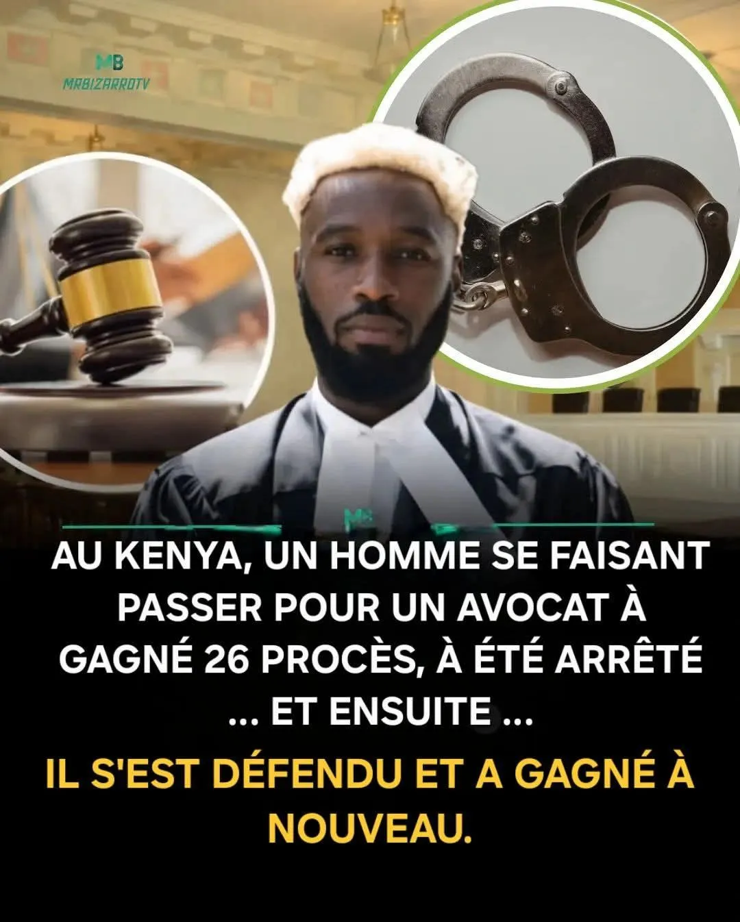 Image: Un homme se fait passer pour avocat et gagne 26 procès