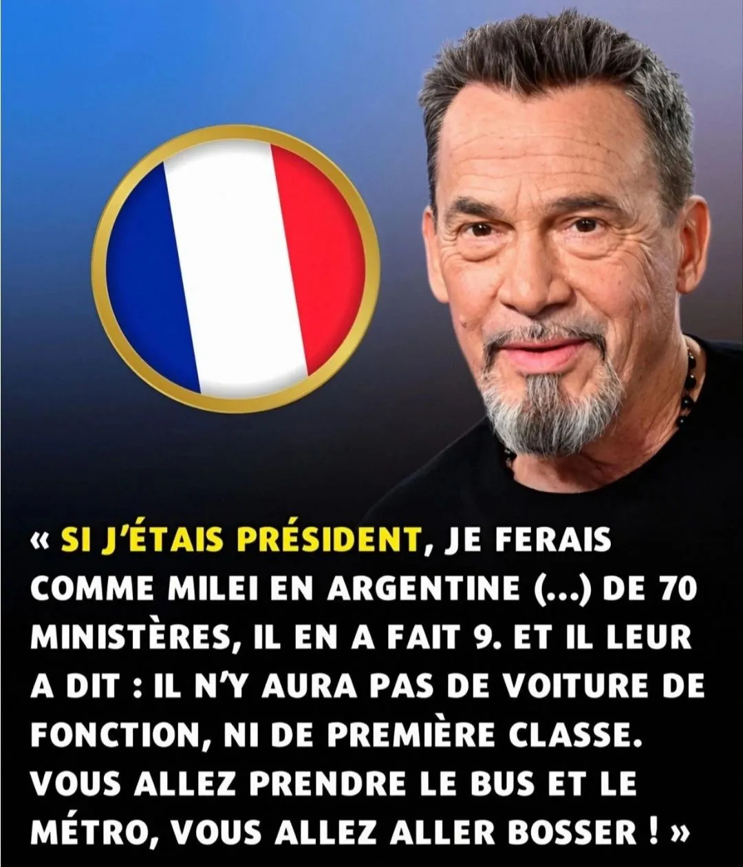 Image: Milei est passé de 70 ministères à 9 et a supprimé les privilèges